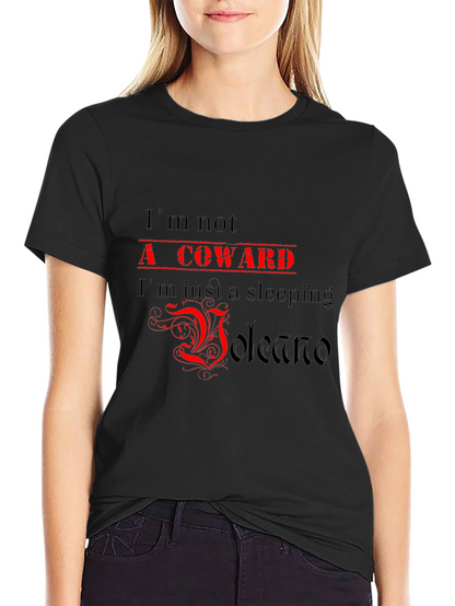 Sleeping Volcano Graphic Tee - Bold Statement T-Shirt