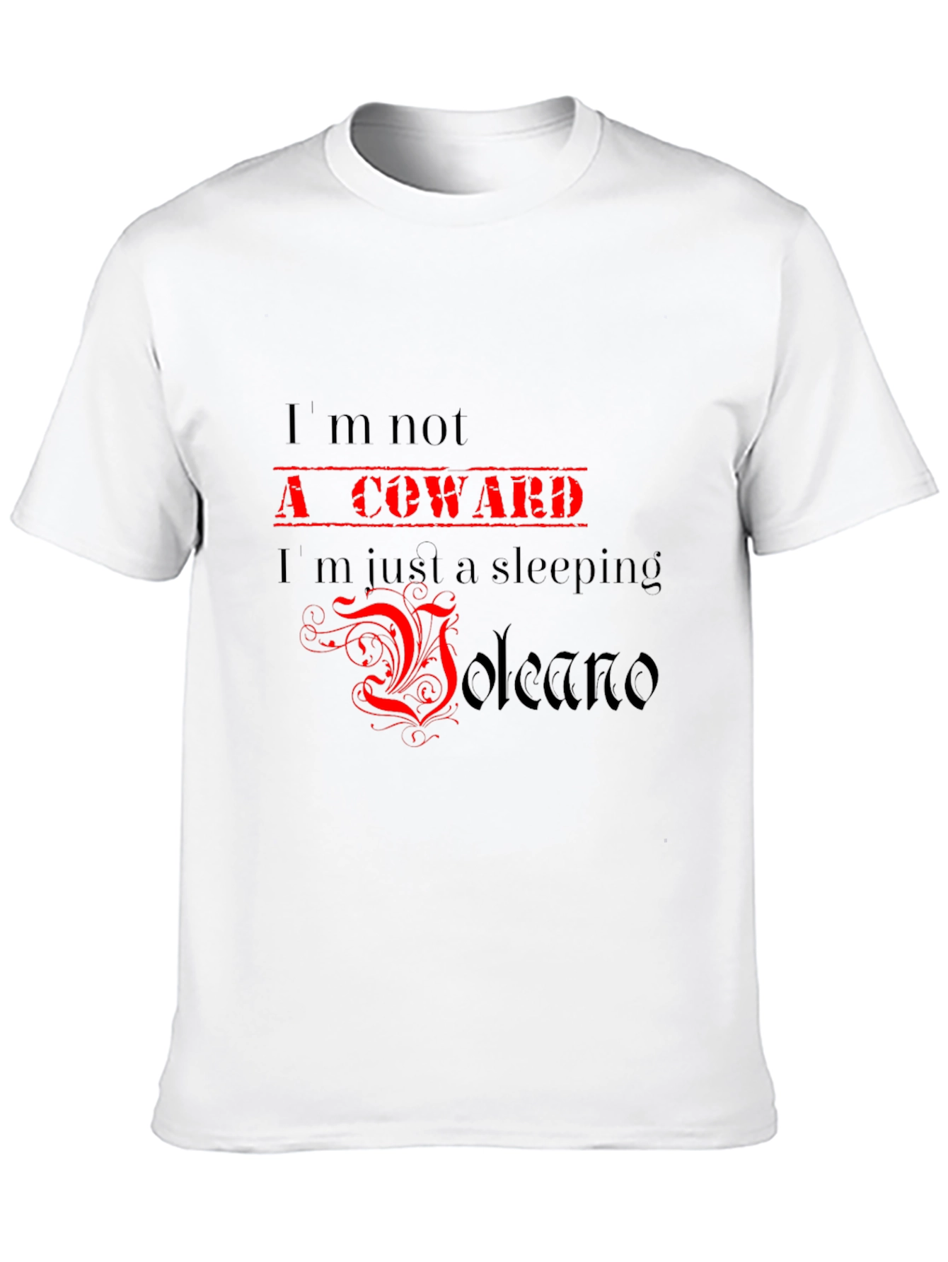Sleeping Volcano Graphic Tee - Bold Statement T-Shirt