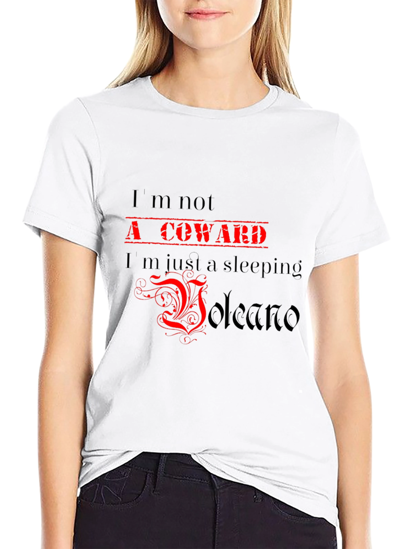 Sleeping Volcano Graphic Tee - Bold Statement T-Shirt