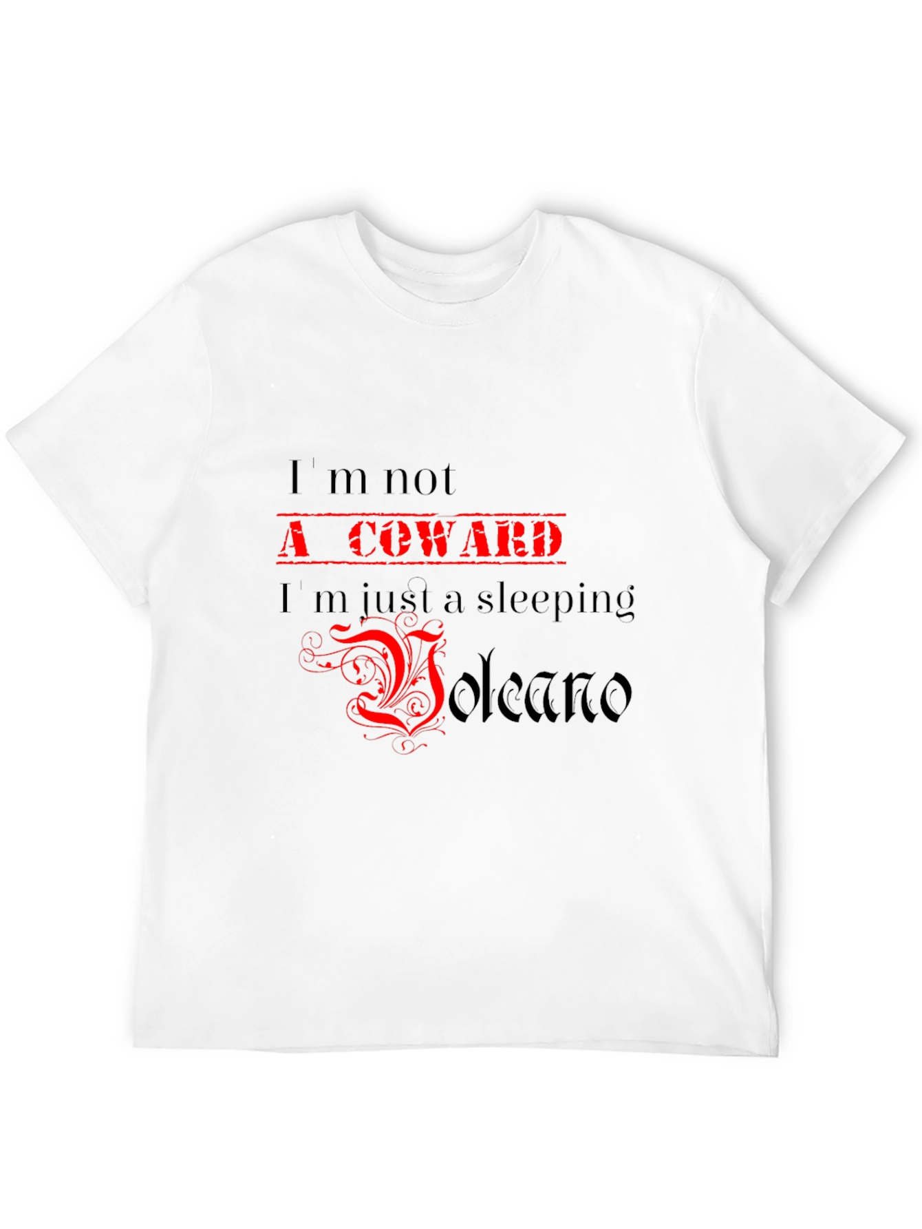 Sleeping Volcano Graphic Tee - Bold Statement T-Shirt