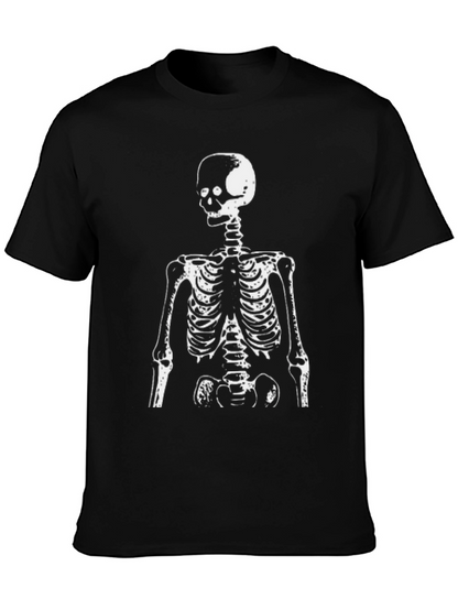 Skeleton Graphic Tee - Black Crewneck