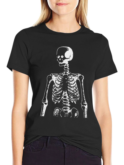 Skeleton Graphic Tee - Black Crewneck
