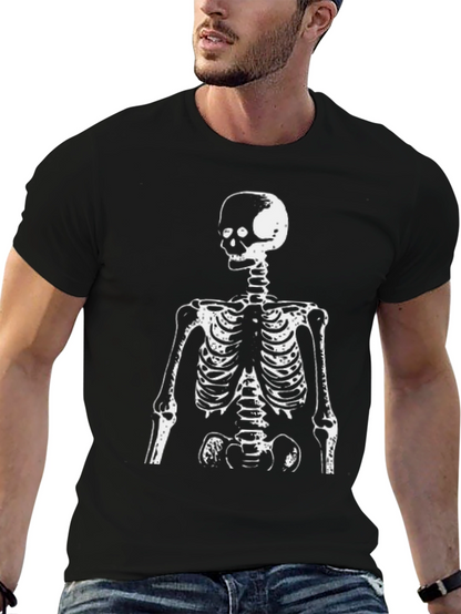 Skeleton Graphic Tee - Black Crewneck