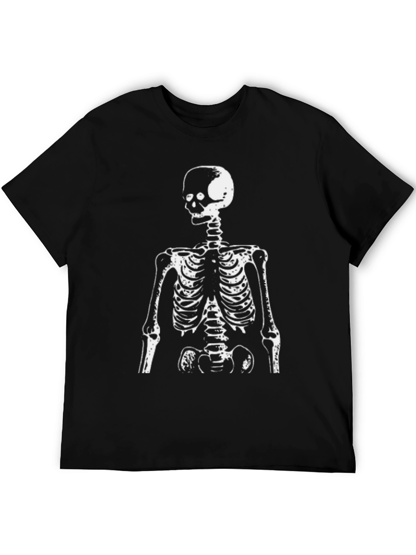 Skeleton Graphic Tee - Black Crewneck