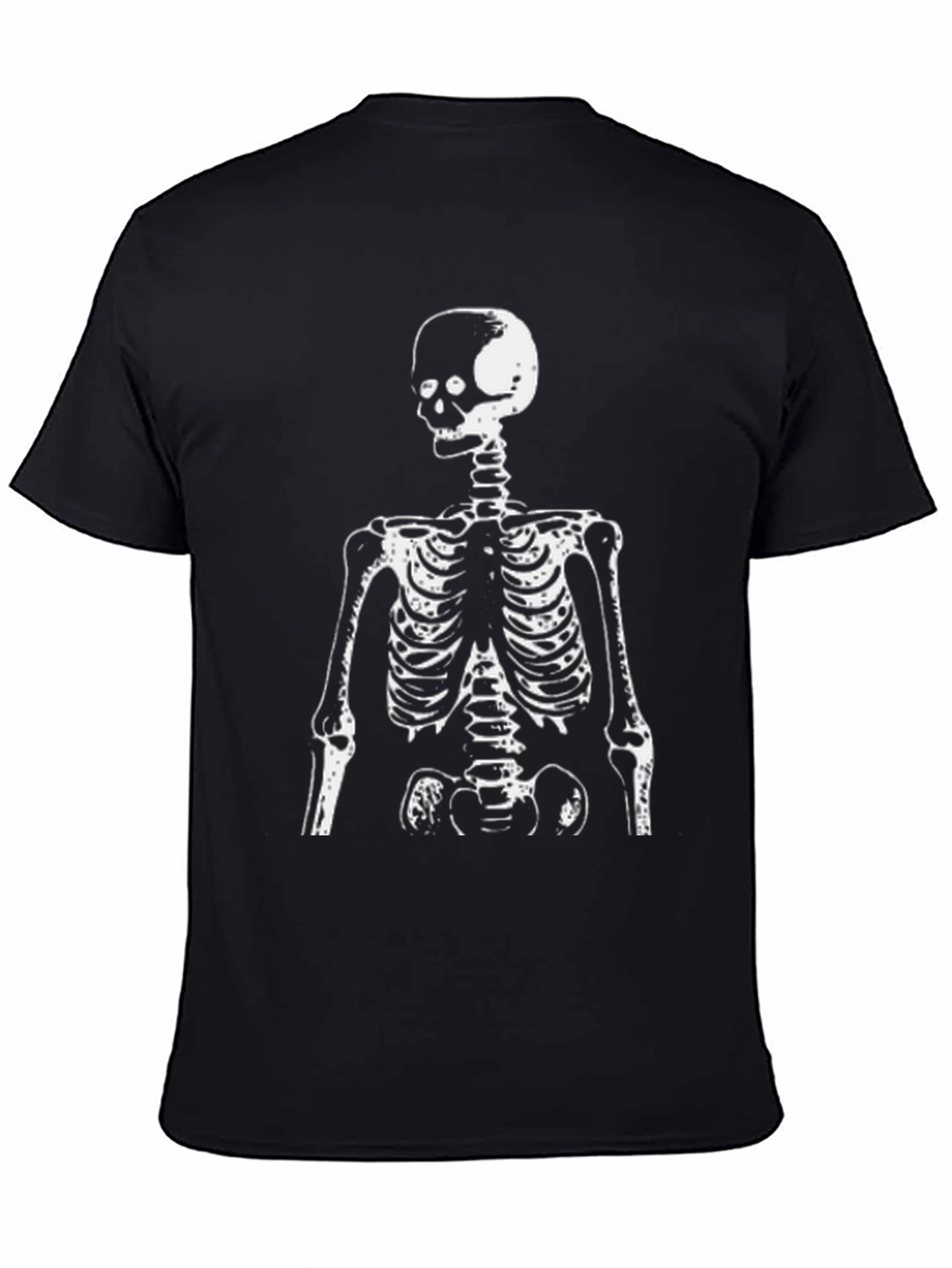 Skeleton Graphic Tee - Black Crewneck