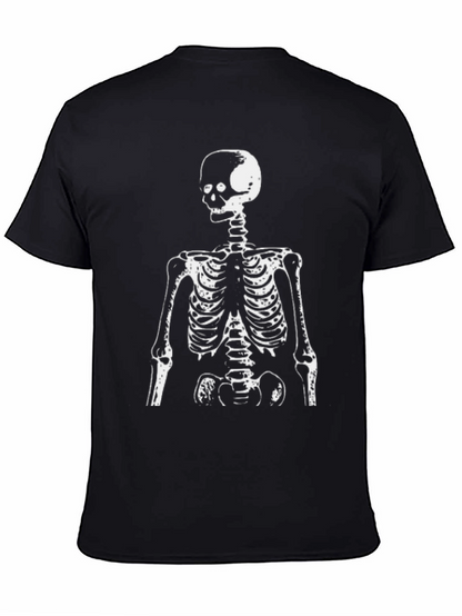 Skeleton Graphic Tee - Black Crewneck