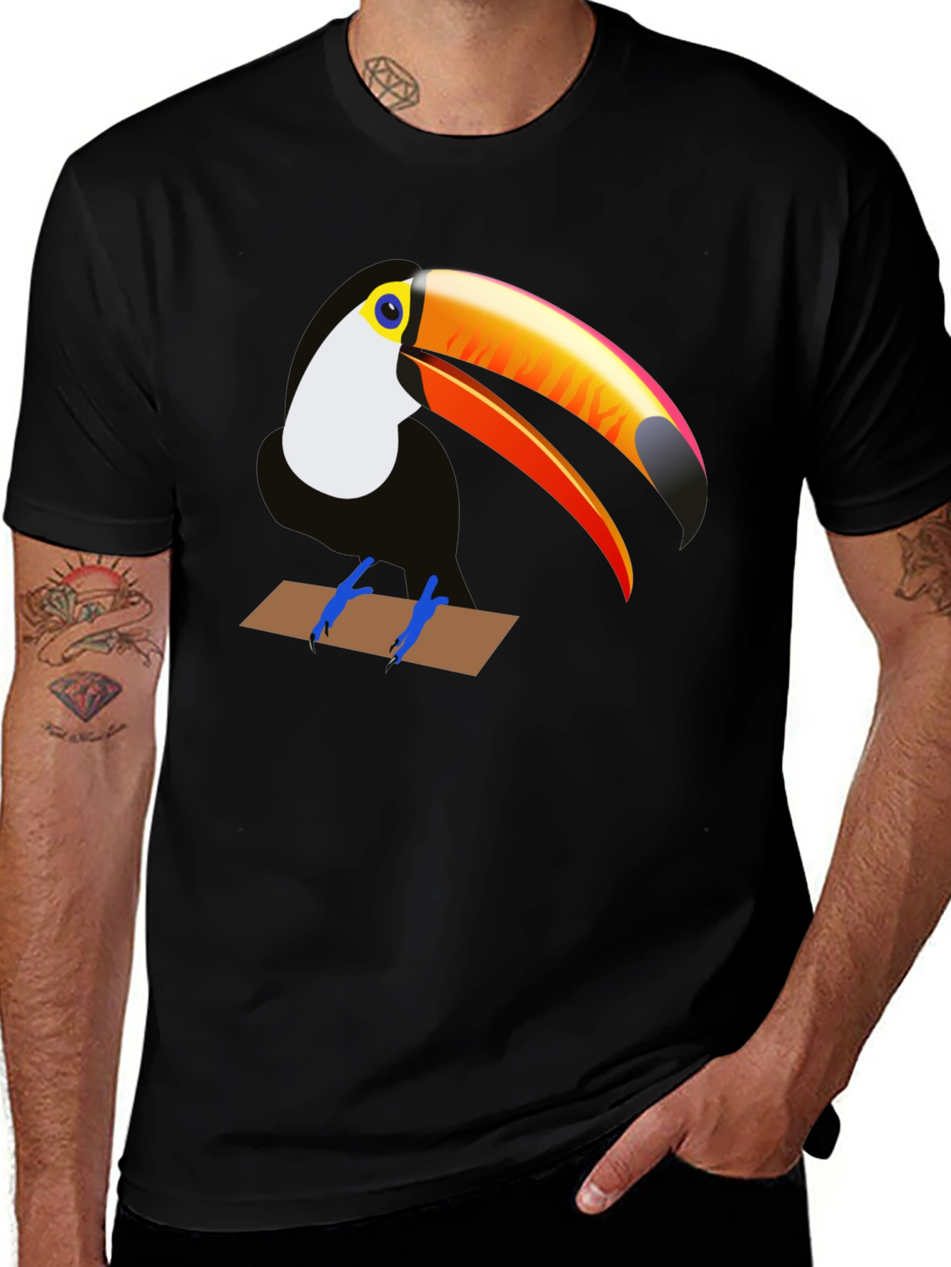 Toucan Graphic Tee - Tropical Bird T-Shirt