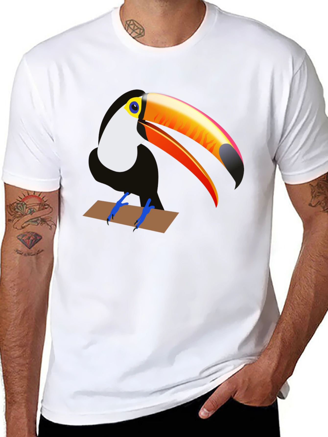 Toucan Graphic Tee - Tropical Bird T-Shirt