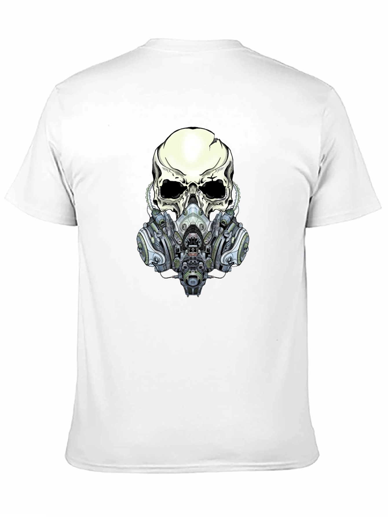 Skull Gas Mask Graphic Tee - Edgy Style