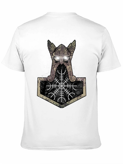 Viking Hammer Graphic Tee - Black