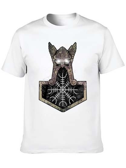 Viking Hammer Graphic Tee - Black
