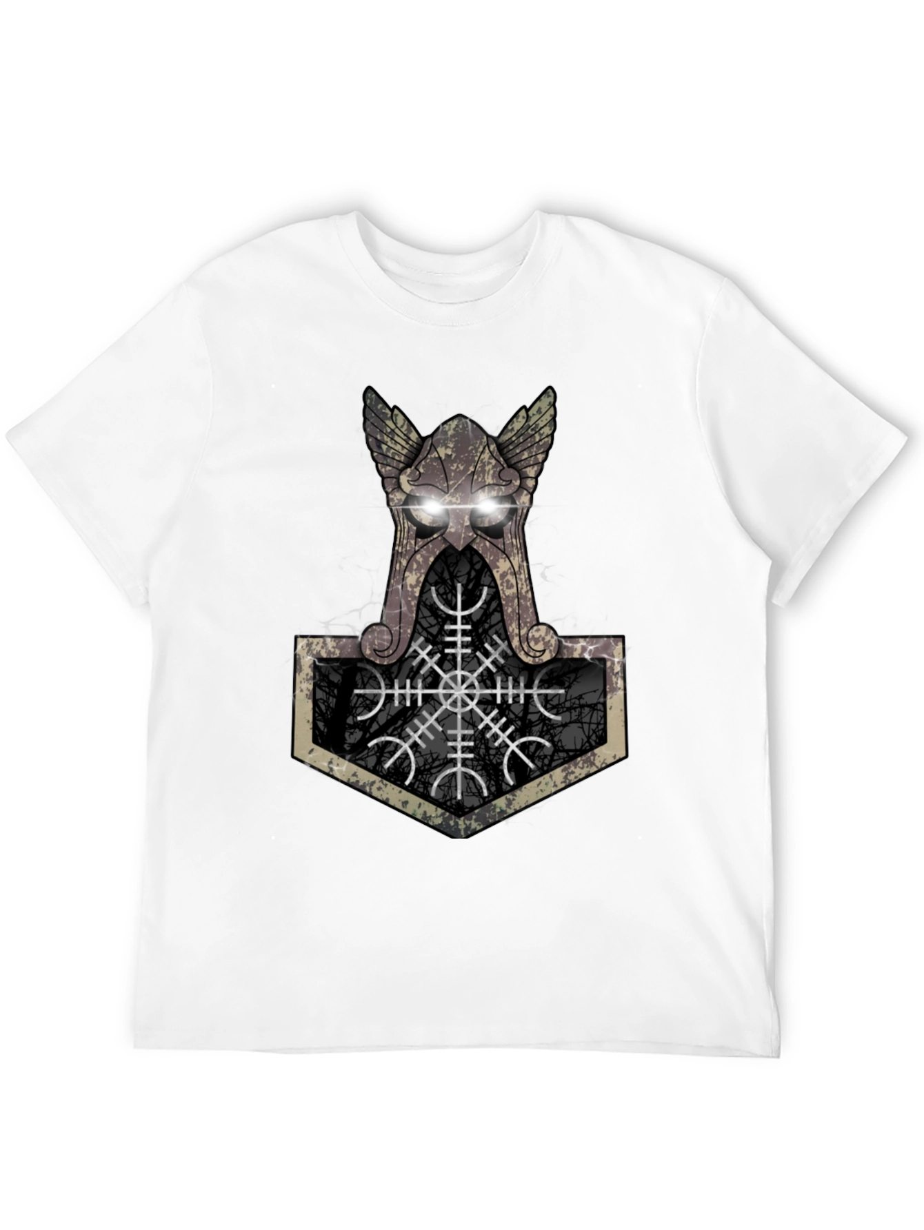 Viking Hammer Graphic Tee - Black