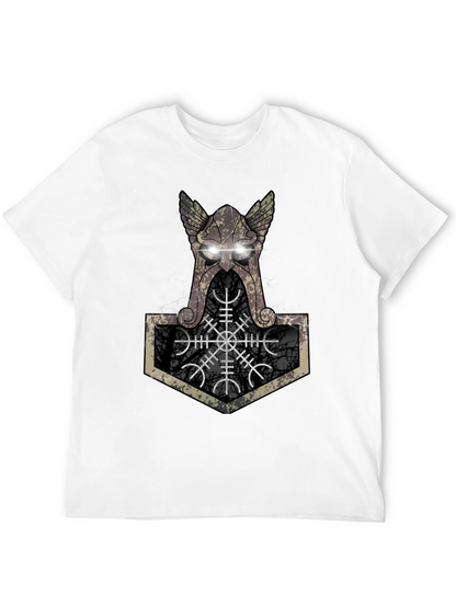 Viking Hammer Graphic Tee - Black