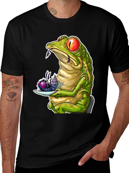 Frog Eating Flies Graphic T-Shirt