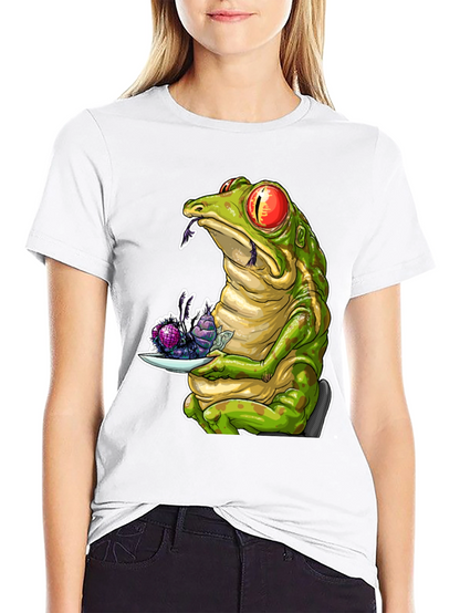 Frog Eating Flies Graphic T-Shirt