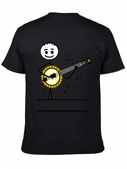 Banjo Player Graphic Tee - Musicians Humor T-Shirt