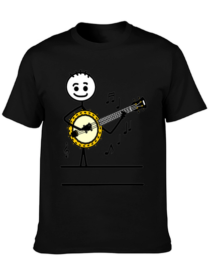 Banjo Player Graphic Tee - Musicians Humor T-Shirt