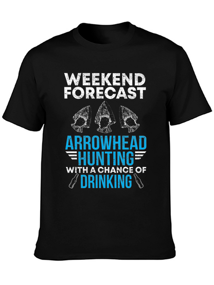 Weekend Forecast Arrowhead Hunting T-Shirt