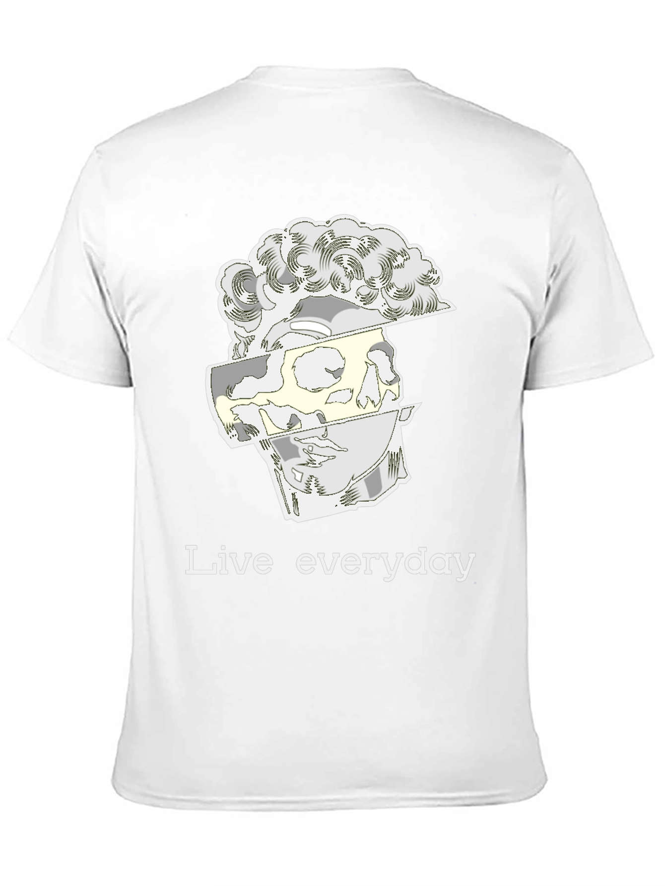 Live Everyday Graphic Print Black T-Shirt