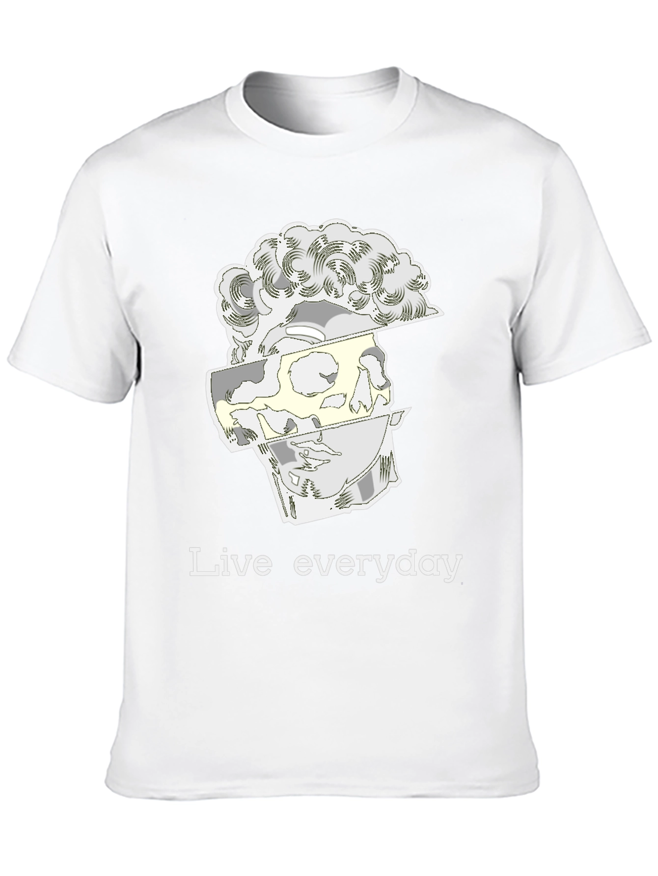 Live Everyday Graphic Print Black T-Shirt