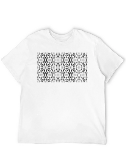 Elegant Black Patterned T-Shirt
