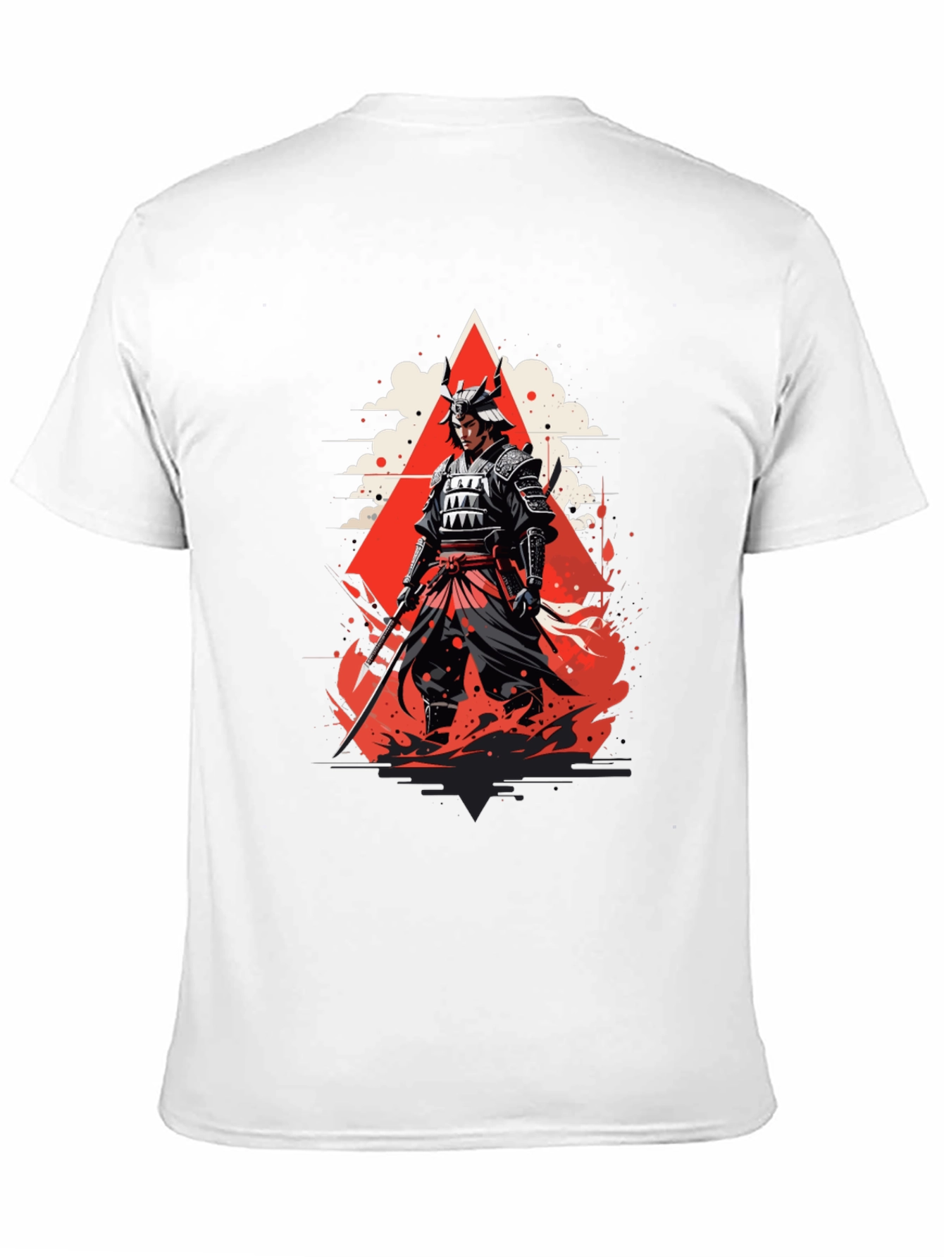 Samurai Graphic Tee - Bold Japanese Warrior Design