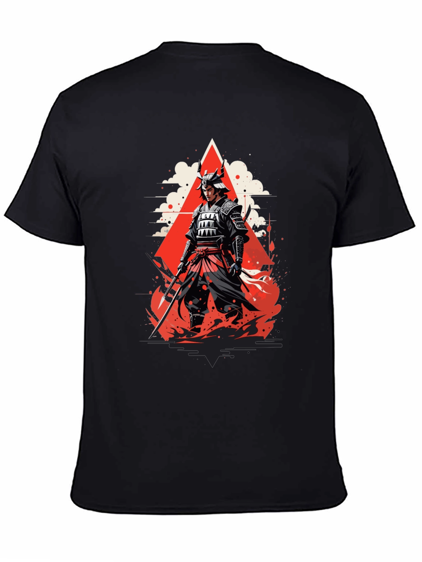 Samurai Graphic Tee - Bold Japanese Warrior Design