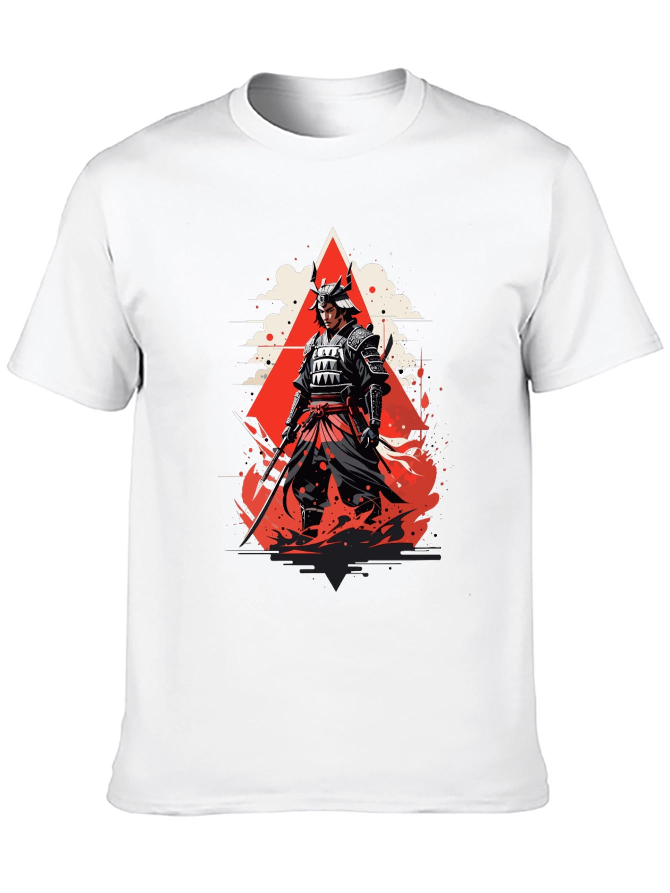 Samurai Graphic Tee - Bold Japanese Warrior Design