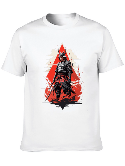 Samurai Graphic Tee - Bold Japanese Warrior Design
