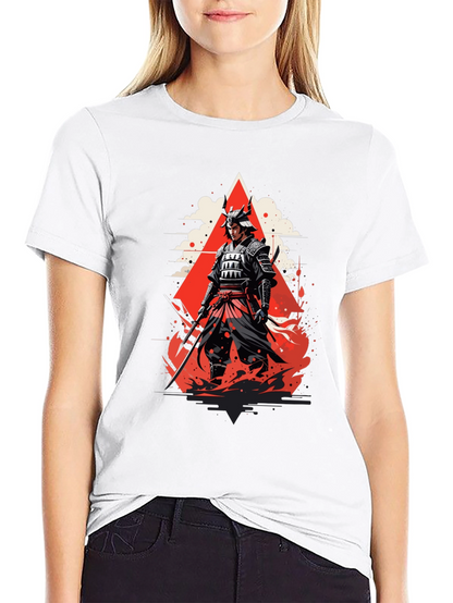 Samurai Graphic Tee - Bold Japanese Warrior Design