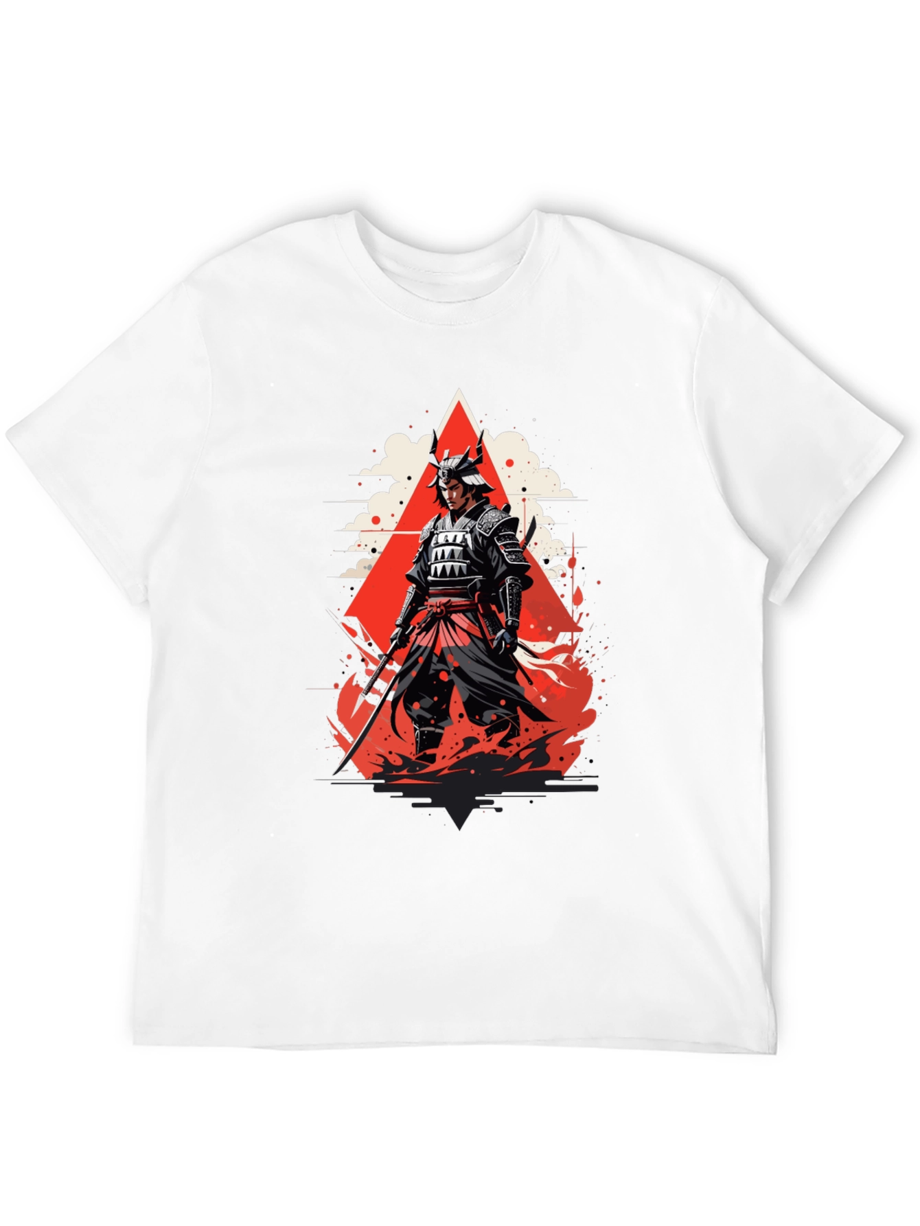 Samurai Graphic Tee - Bold Japanese Warrior Design