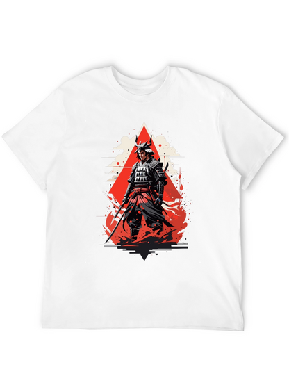 Samurai Graphic Tee - Bold Japanese Warrior Design