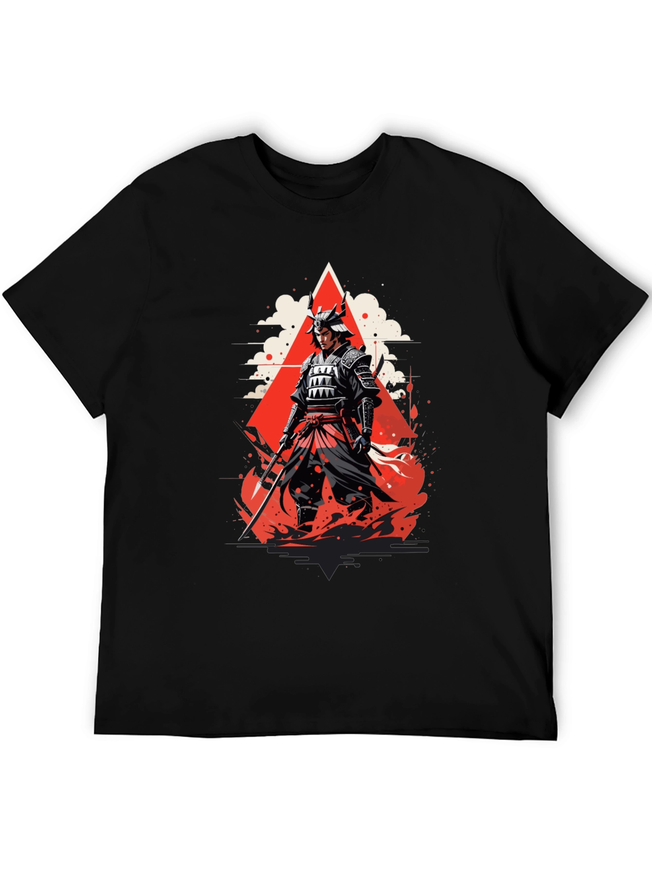 Samurai Graphic Tee - Bold Japanese Warrior Design