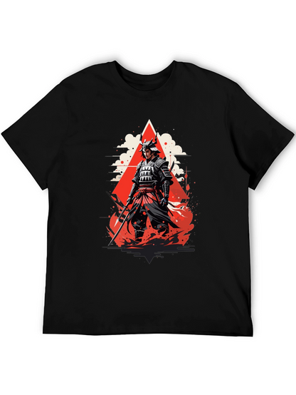 Samurai Graphic Tee - Bold Japanese Warrior Design