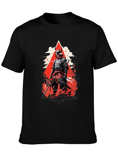 Samurai Graphic Tee - Bold Japanese Warrior Design