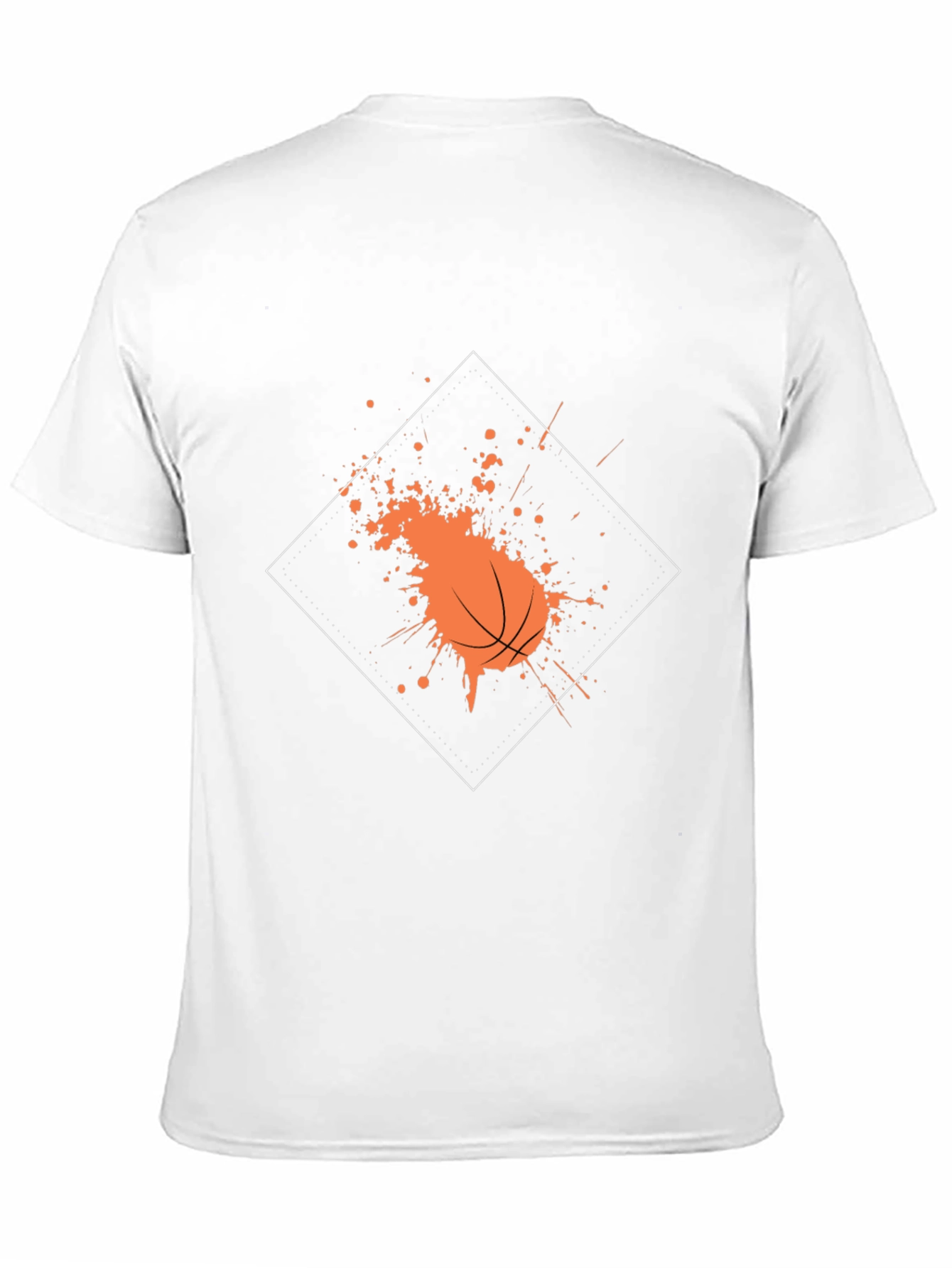 Basketball Splatter Graphic Tee - Trendy Black Shirt