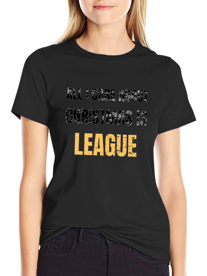 League Christmas Black T-Shirt