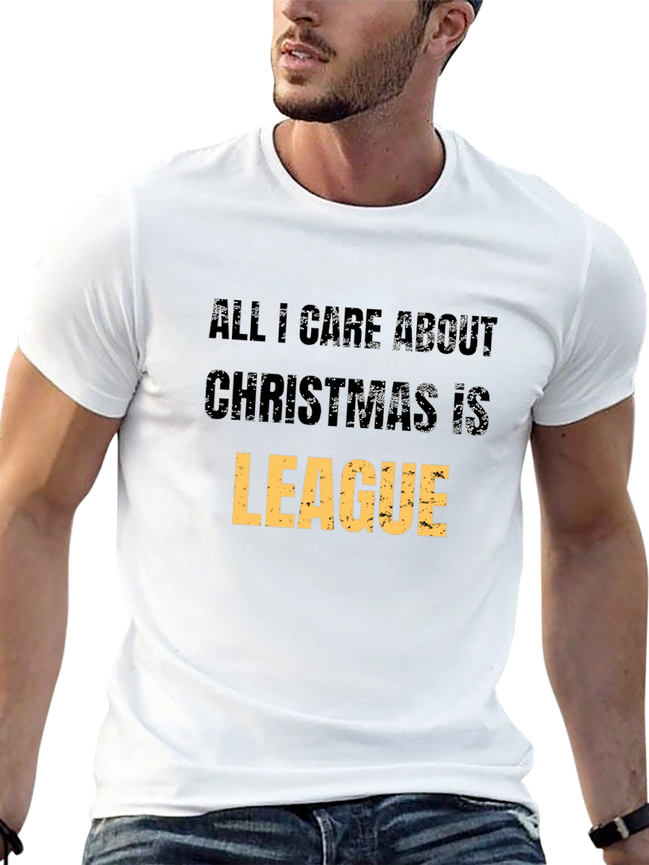 League Christmas Black T-Shirt
