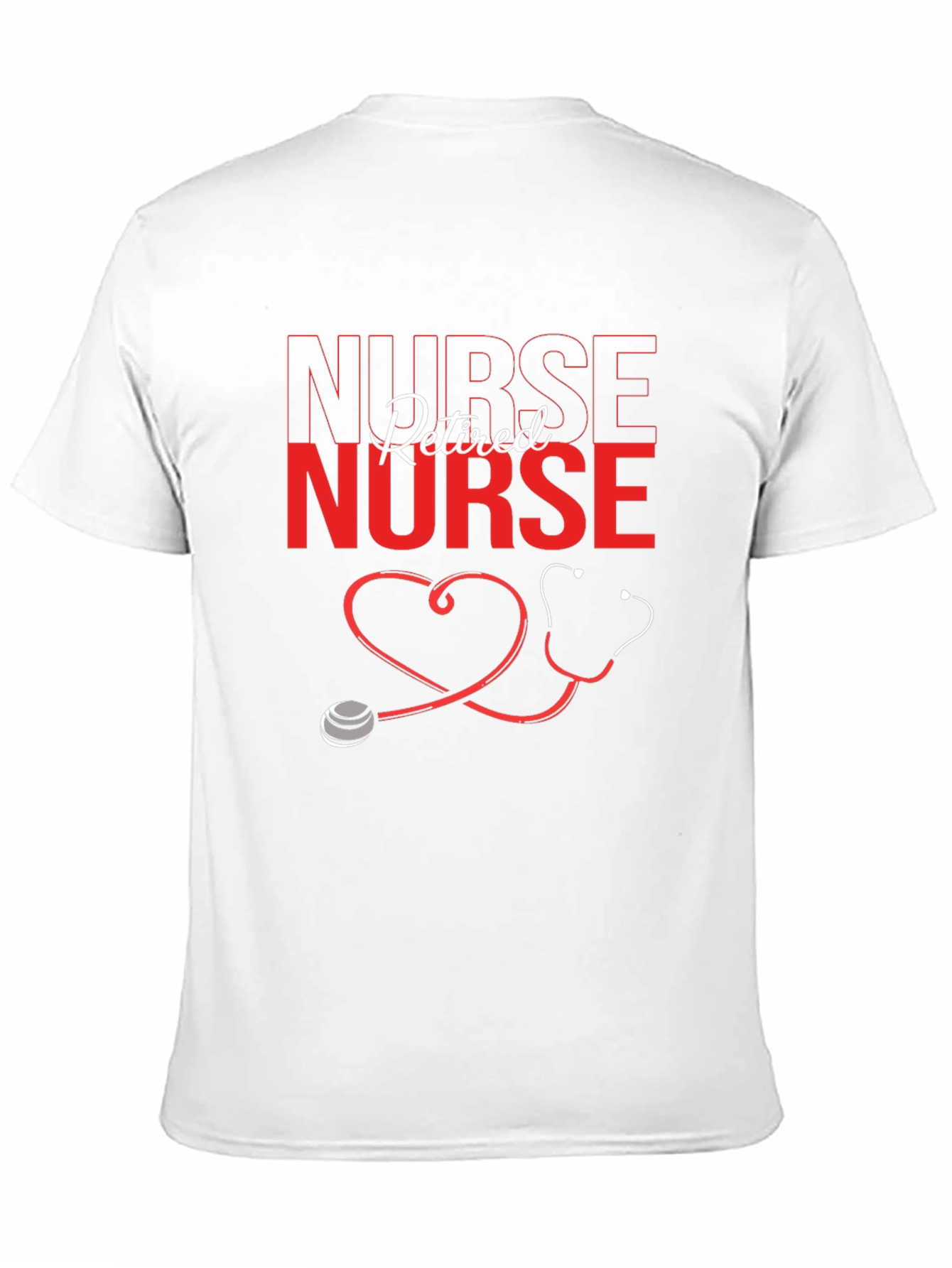 Retired Nurse Graphic T-Shirt - Black