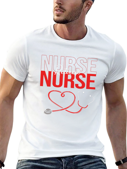 Retired Nurse Graphic T-Shirt - Black