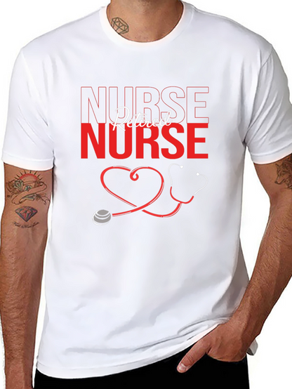 Retired Nurse Graphic T-Shirt - Black