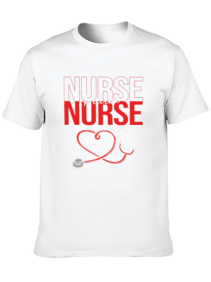 Retired Nurse Graphic T-Shirt - Black
