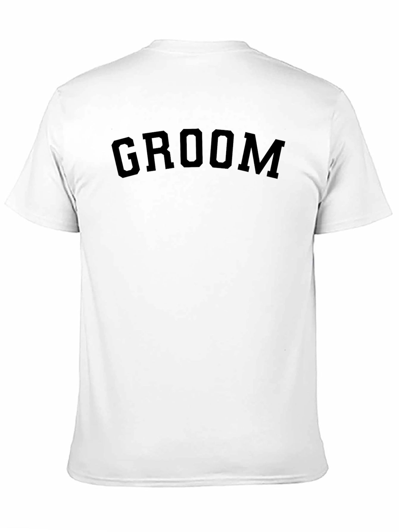 Groom Crew Neck T-Shirt - Black
