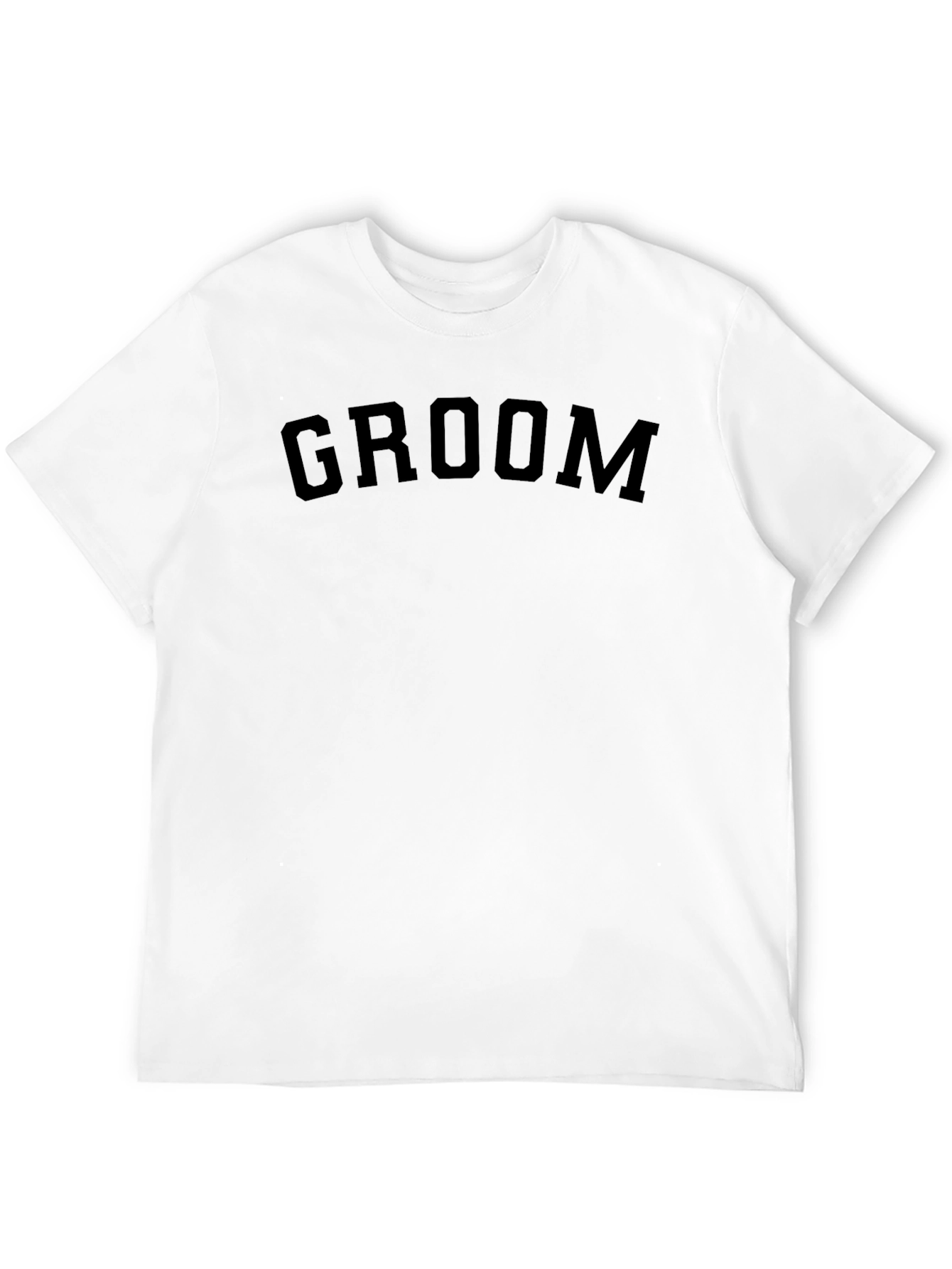 Groom Crew Neck T-Shirt - Black