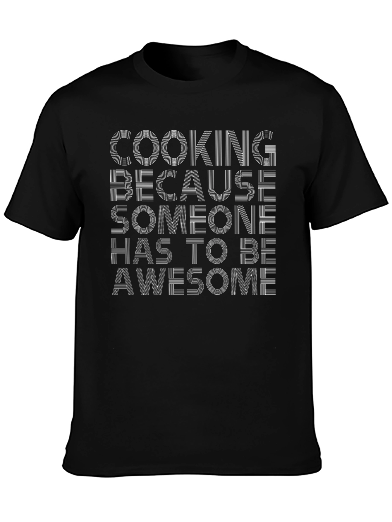 Cooking Awesome Graphic Tee - Soft Black Shirt
