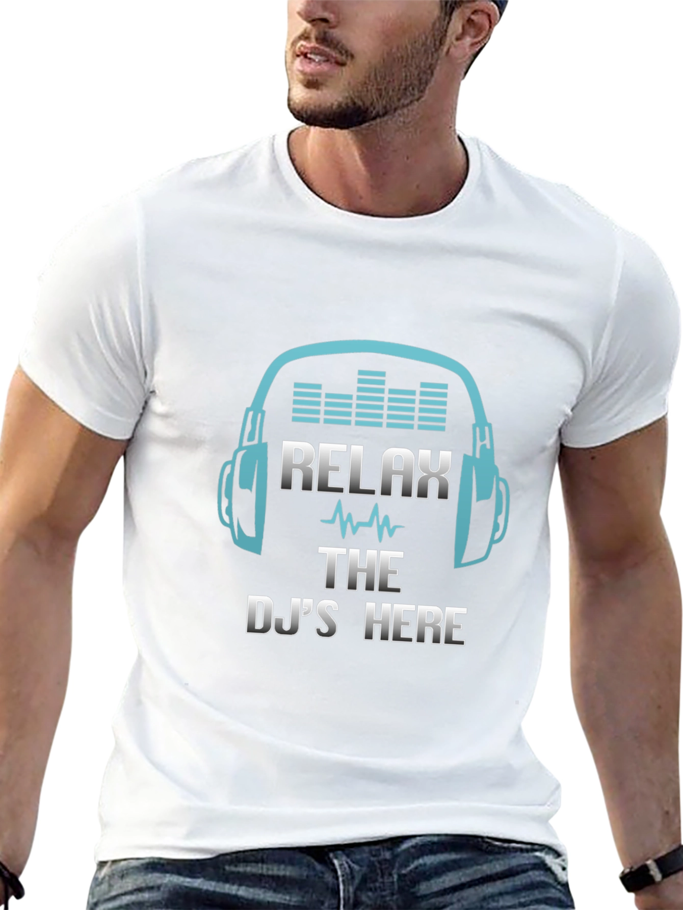 Relax The DJs Here Black T-Shirt