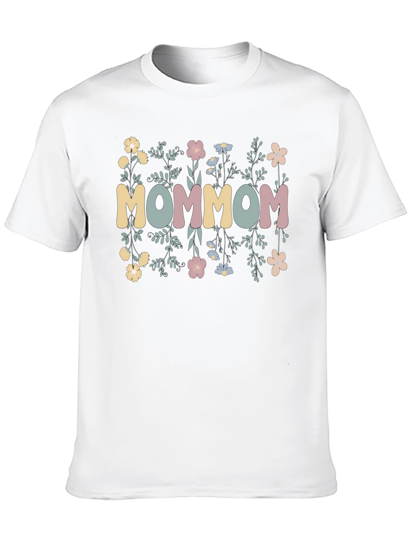 Floral MOMMOM Graphic Tee