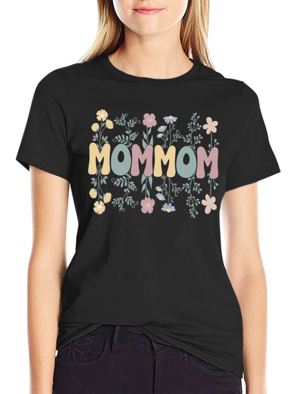 Floral MOMMOM Graphic Tee
