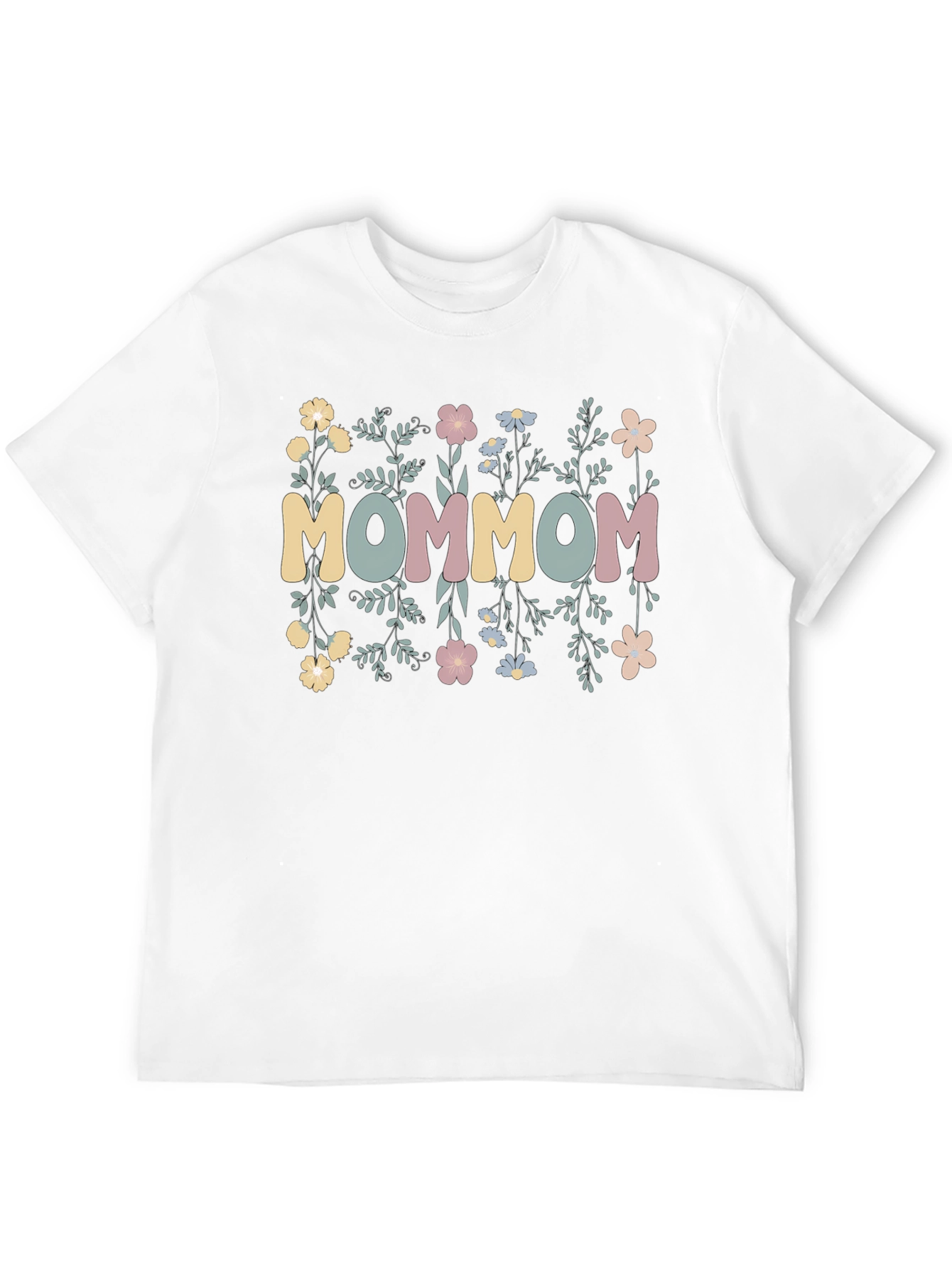Floral MOMMOM Graphic Tee