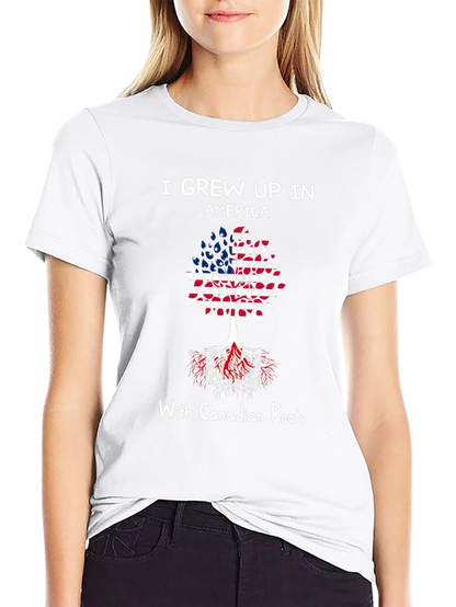 Grew Up In America With Canadian Roots T-Shirt